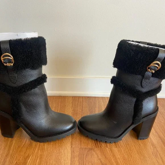 Coach Harlie Bootie, Black, Size 8
